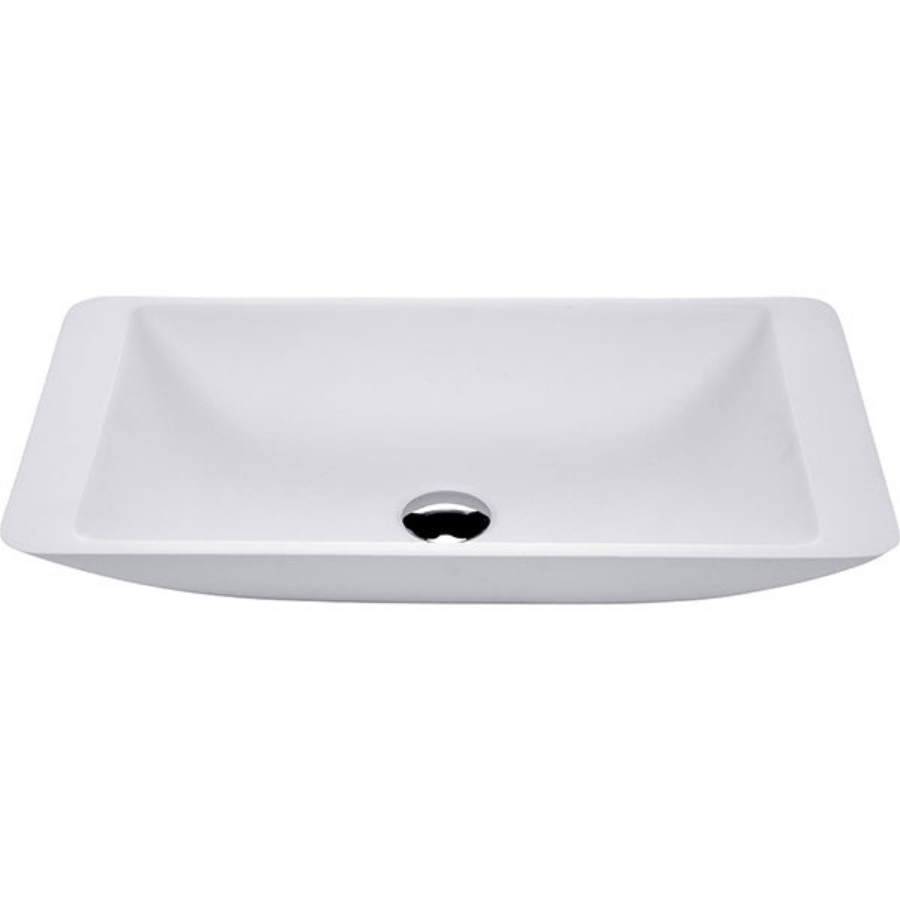 Fienza Classique 600 Above Counter Solid Surface Basin - Matte White