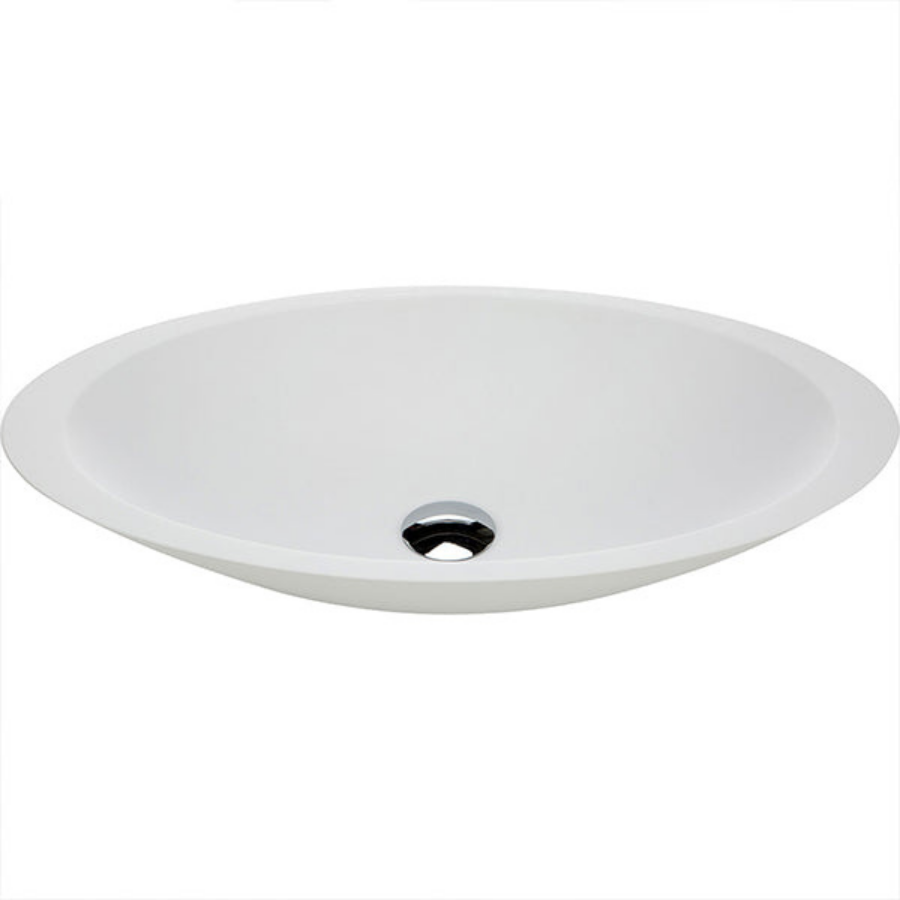 Fienza Bahama Solid Surface Above Counter Basin - Matte White