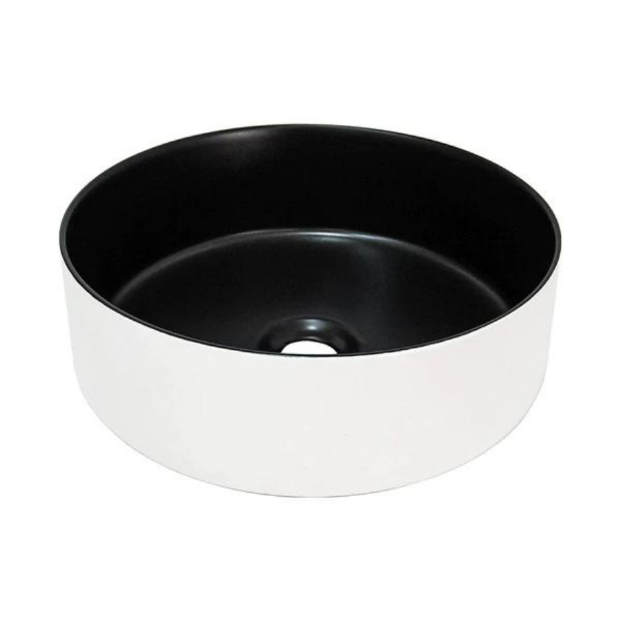 ADP Margot Duo Above Counter Basin - White Outside/Black Inside