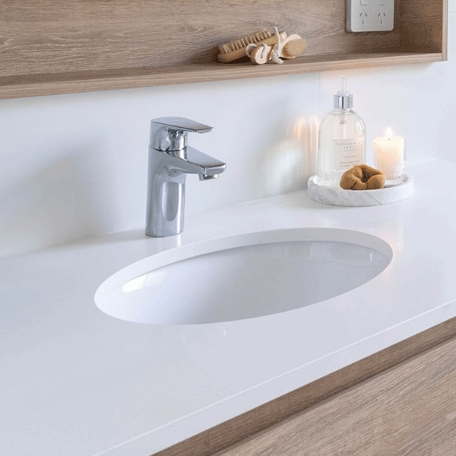 ADP Sincerity Solid Surface Under Counter Basin White