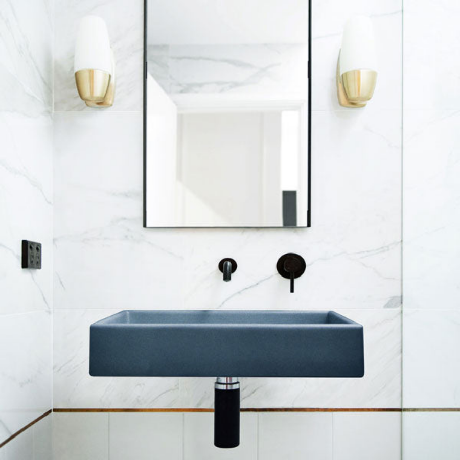 Nood Co Box Basin Wall Hung Copan Blue