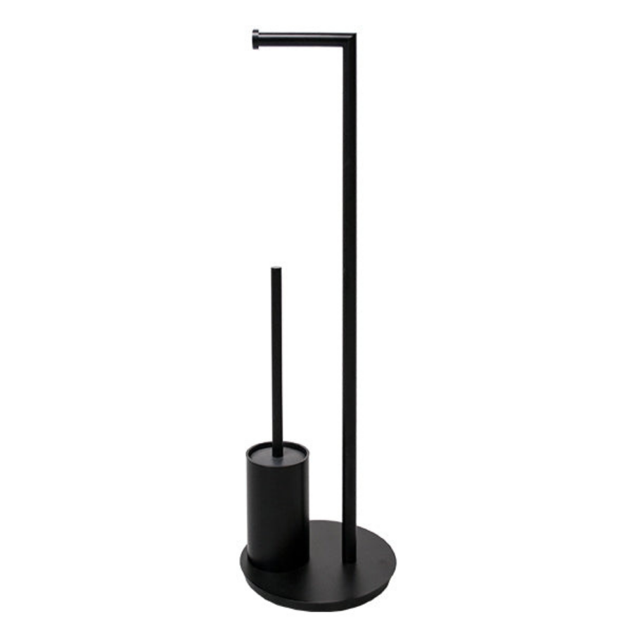 ADP Staten Freestanding Toilet Caddy-Matte Black