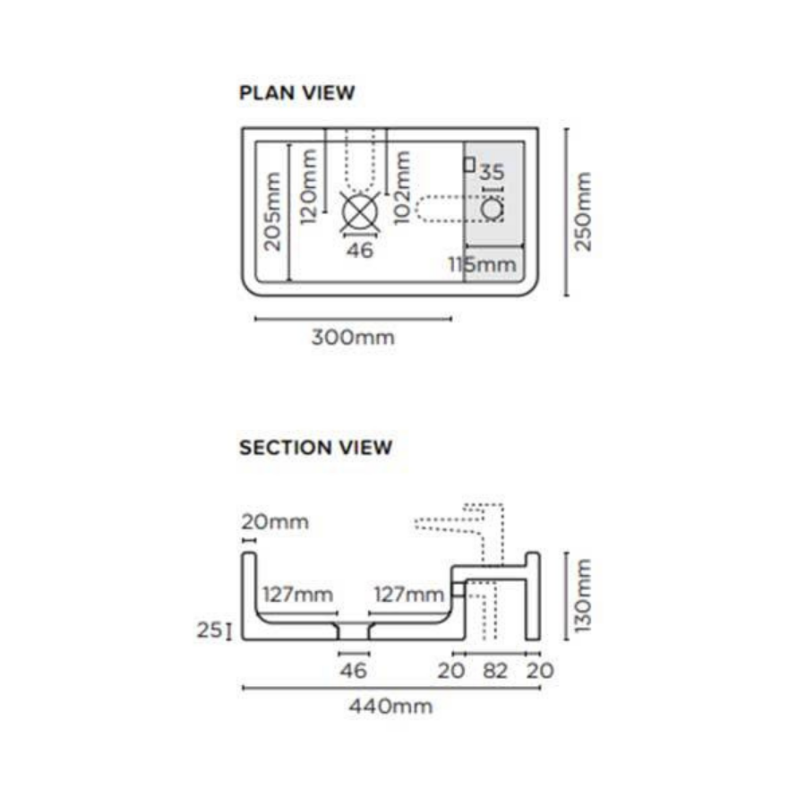 Nood Co Shelf 01 Surface Mount Basin Sand