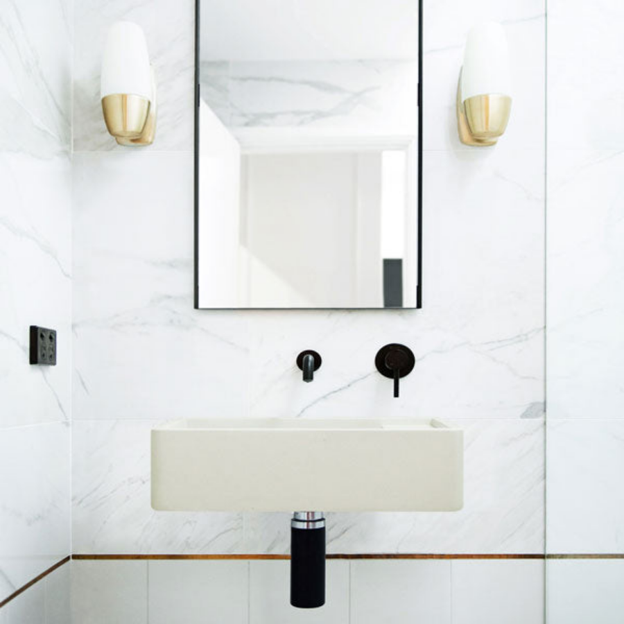 Nood Co Shelf 02 Wall Hung Basin Sand
