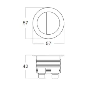 Ambulant Toilet Suite with Box Rim Design-Gloss White-KDK021