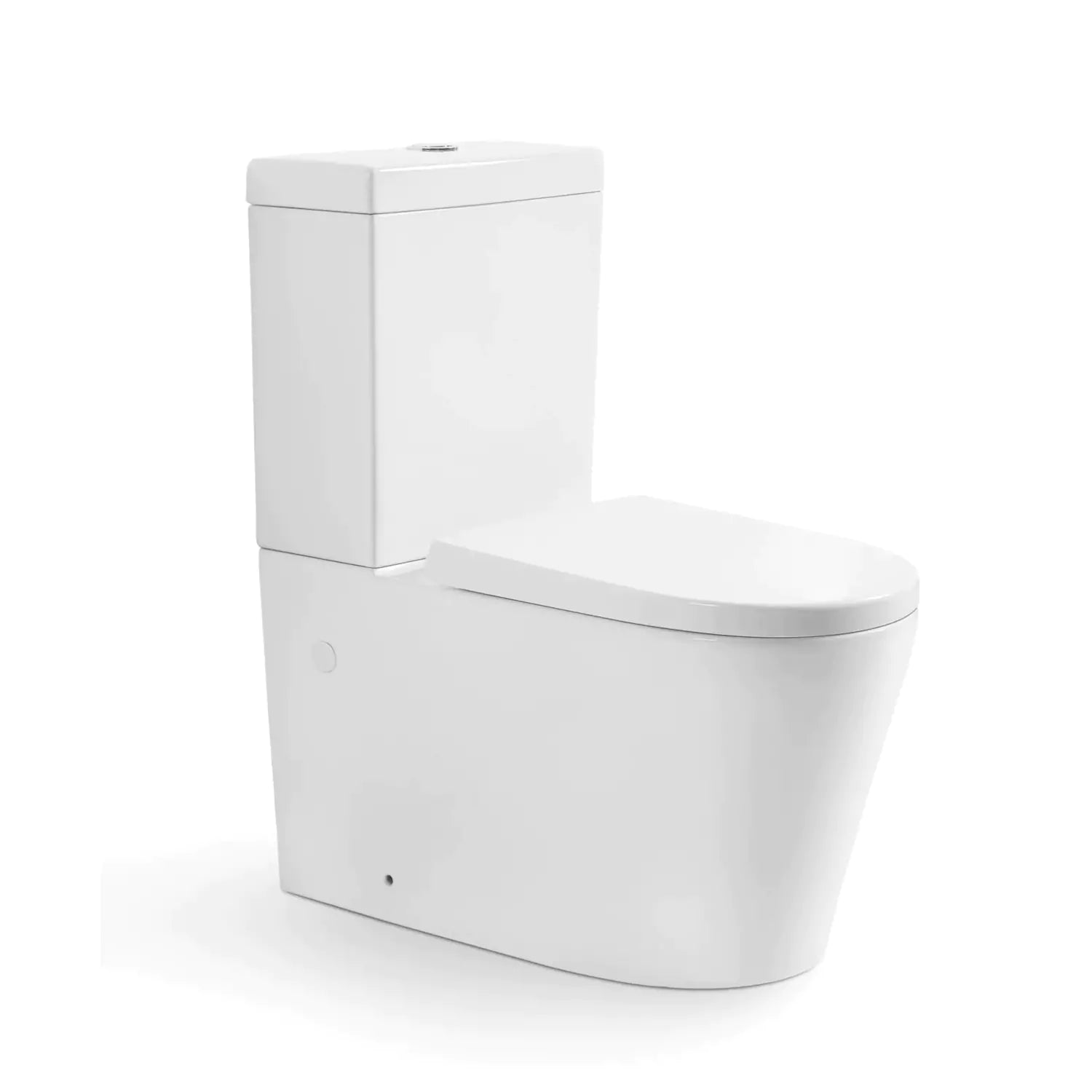 Gloss white Avery BTW toilet suite, sleek and modern design-KDK002C/KDK002P