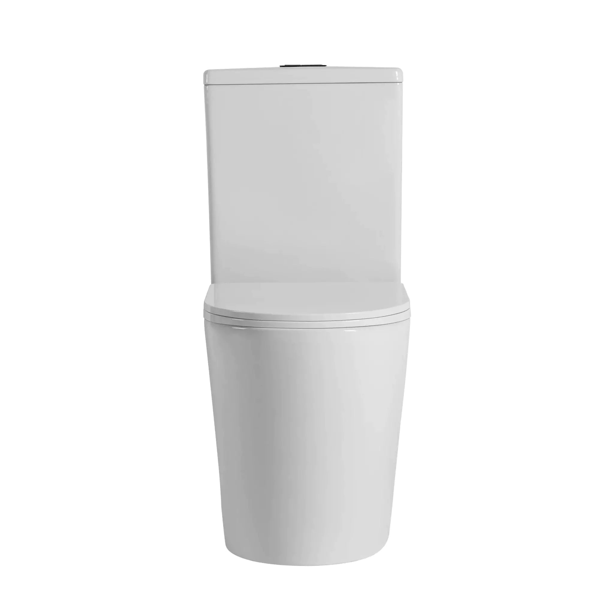 Modern Back To Wall Toilet Suite with Rimless Design-White-KDK022R