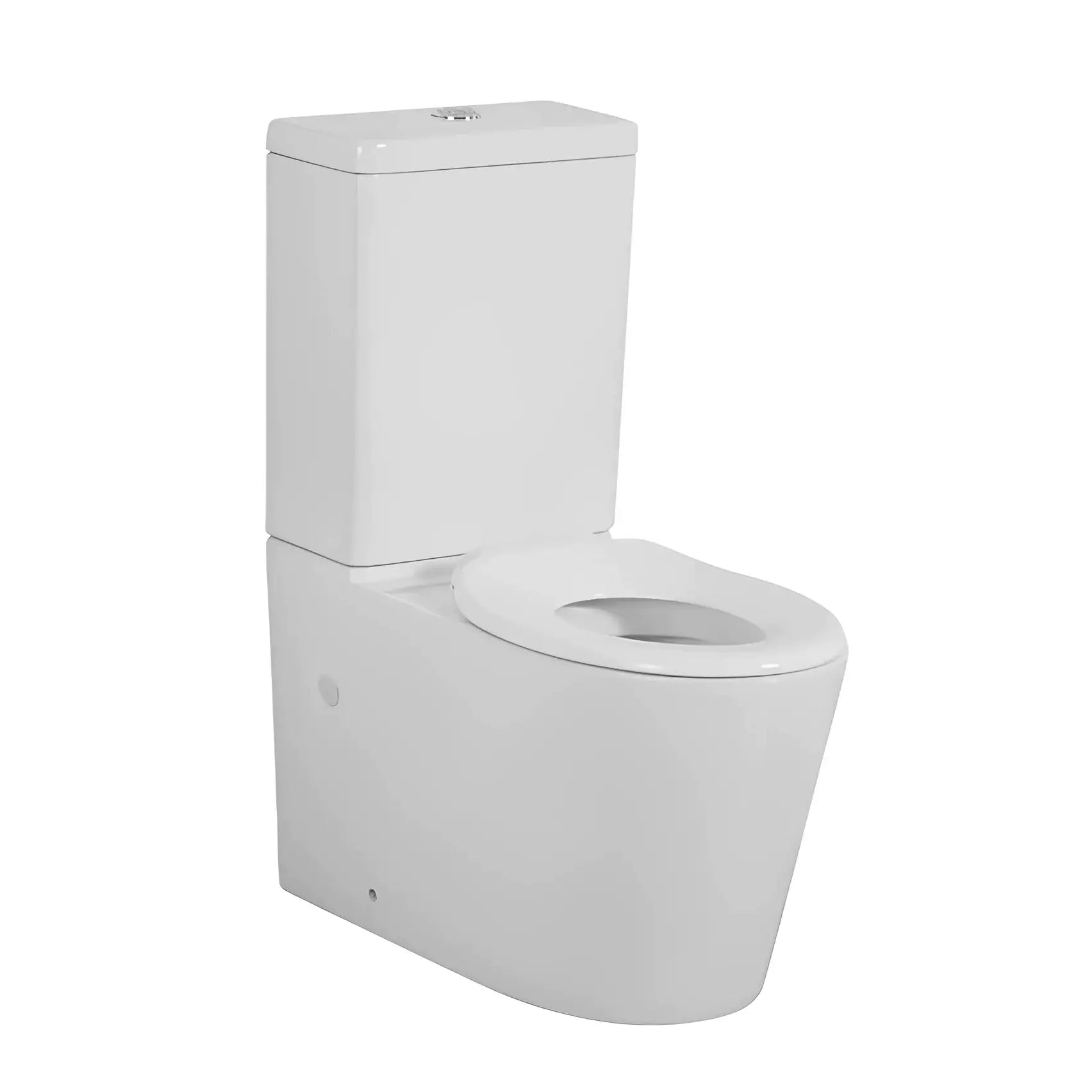 Avis Rimless Junior Wall Faced Toilet Suite: Efficient and Sleek Design for Modern Bathrooms-Gloss White-KDK600JC/KDK600JP