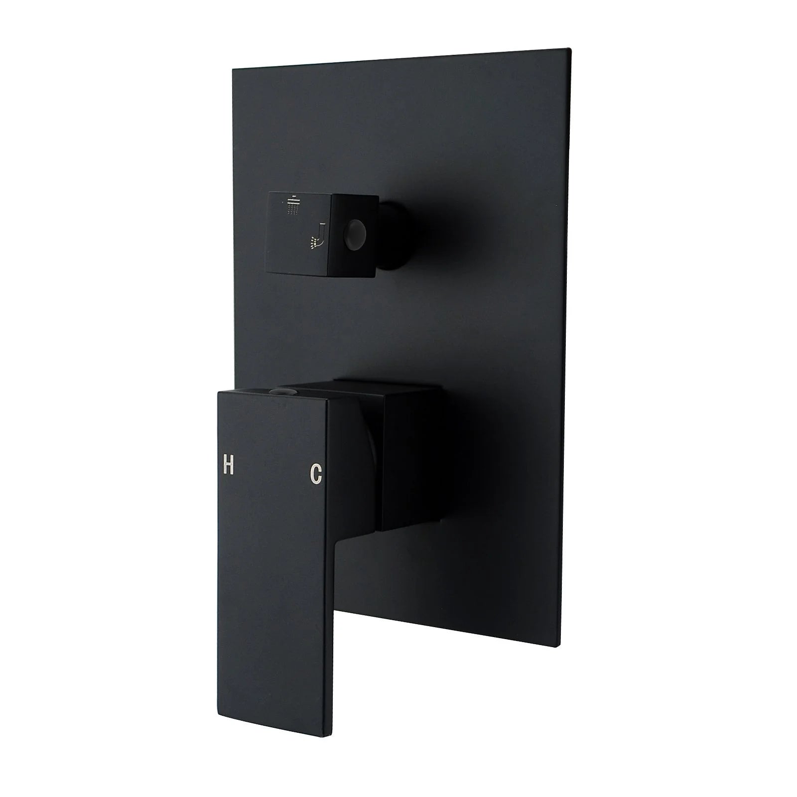 Blaze Bath/Shower Mixer Diverter: Stylish, Modern Water Control Solution-Black-CH0115_ST