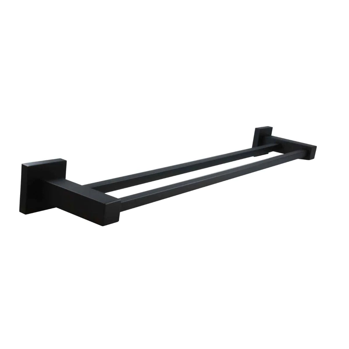 Blaze Double Towel Rail: Stylish and Functional Bathroom Towel Storage-Black-OX6302.8_TR