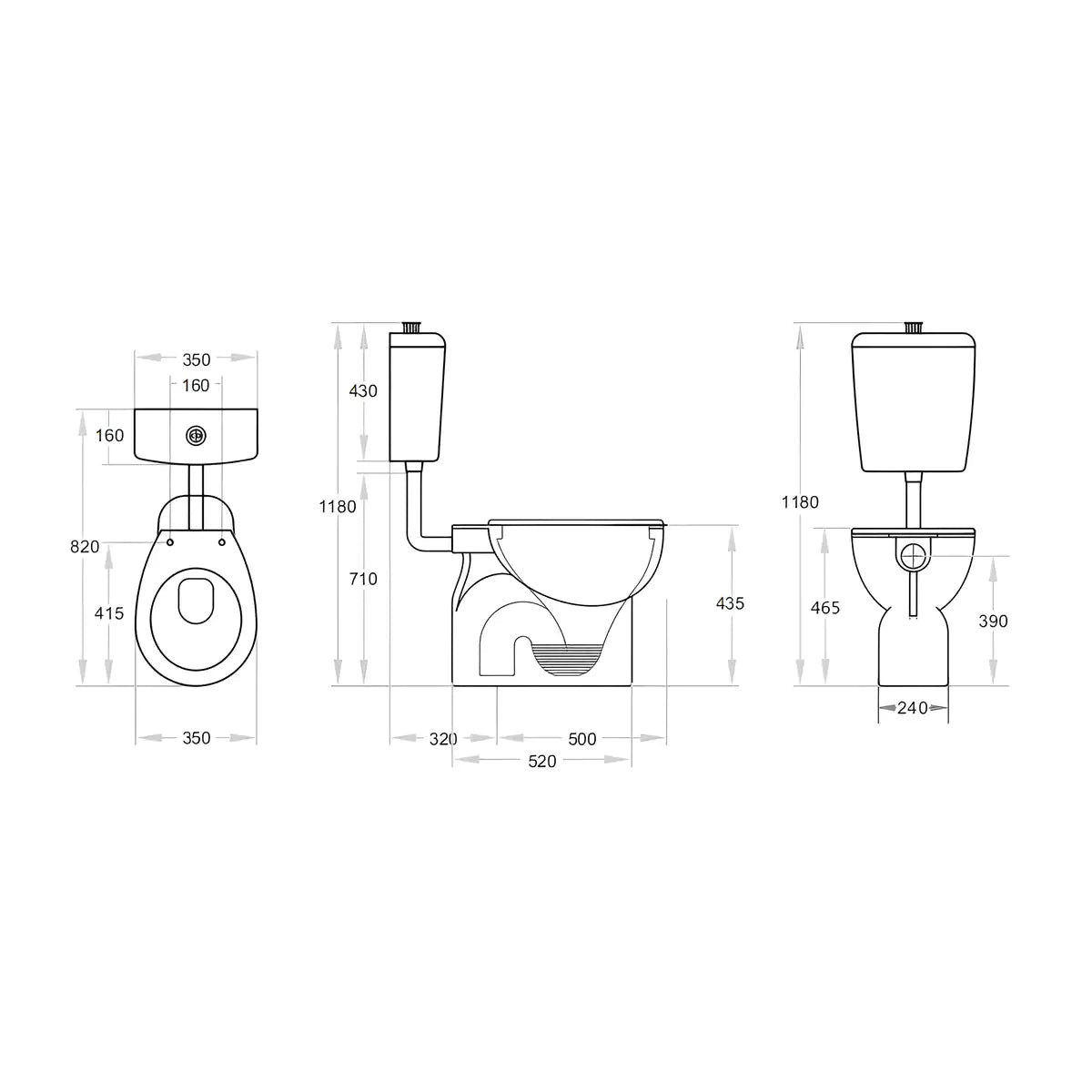 Calla Disable Toilet Suite: Accessible Toilet Suite with Calla Design-Gloss White-KDK024C-G/KDK024P-G