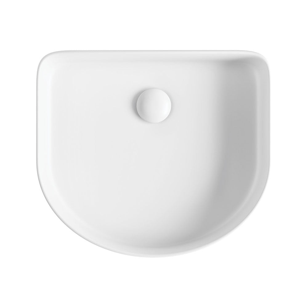 Fienza Eleanor Arch Above Counter Fluted Basin, Matte White