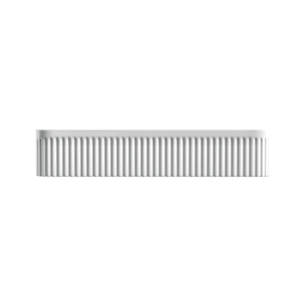 Fienza Eleanor Rectangular Above Counter Fluted Basin