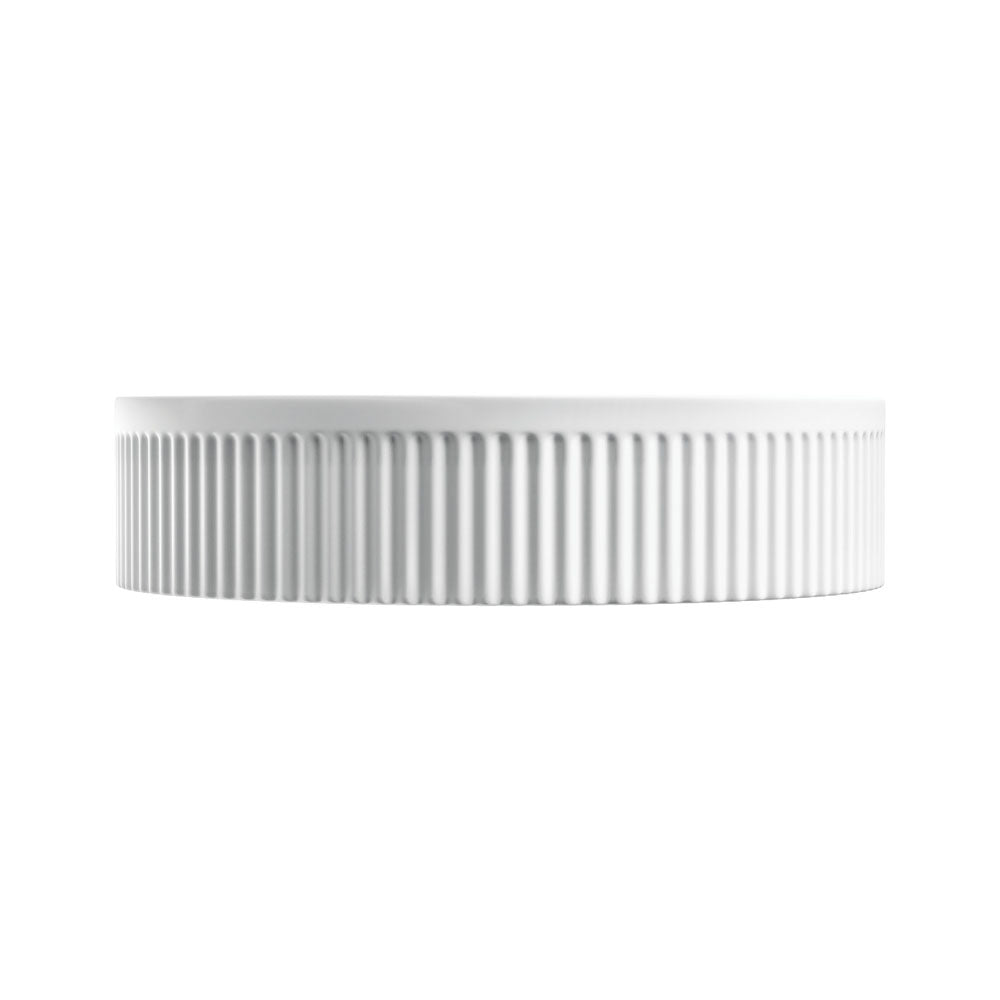 Fienza Eleanor Round Above Counter Fluted Basin, Matte White