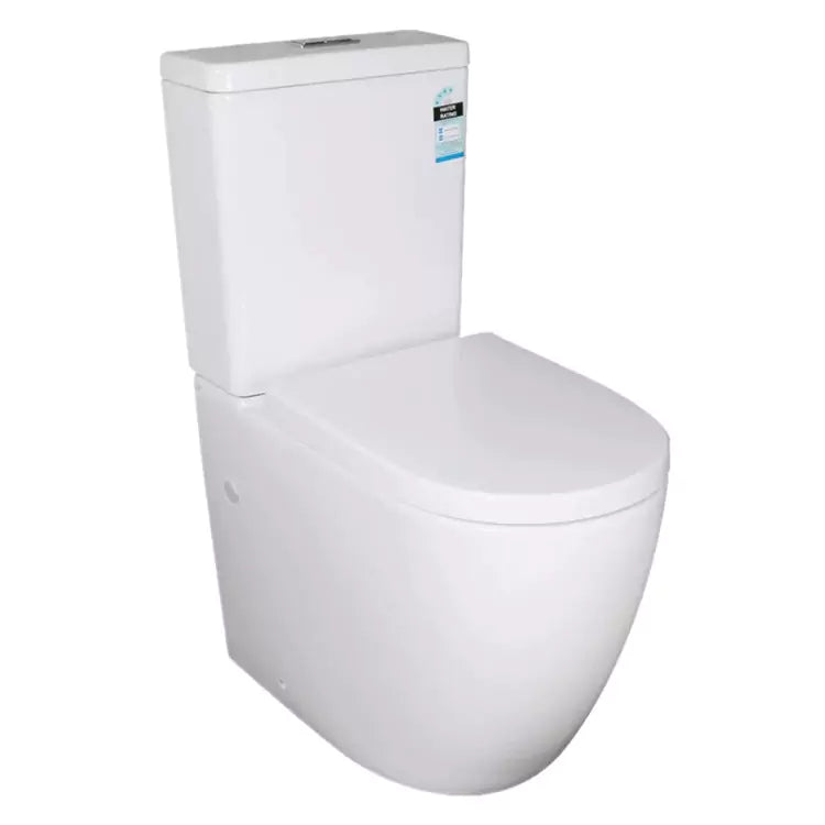 Elvera Back To Wall Toilet Suite: Stylish Bathroom Essential-Gloss White-KDK027C/KDK027P