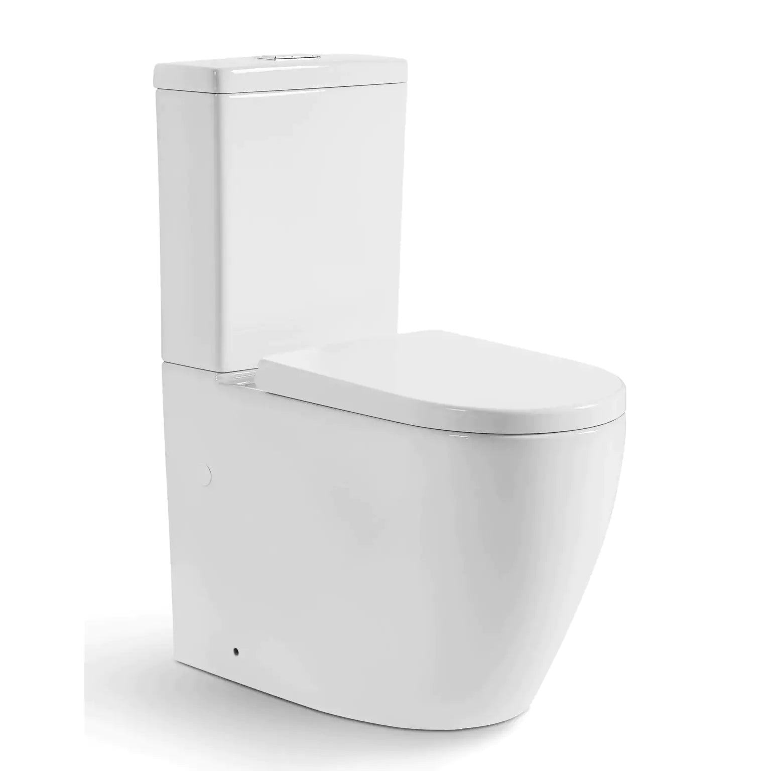 Elvera Back To Wall Toilet Suite: Stylish Bathroom Essential-Gloss White-KDK027C/KDK027P