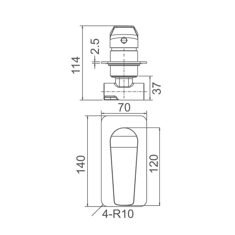 ECT Global Exon Shower Mixer