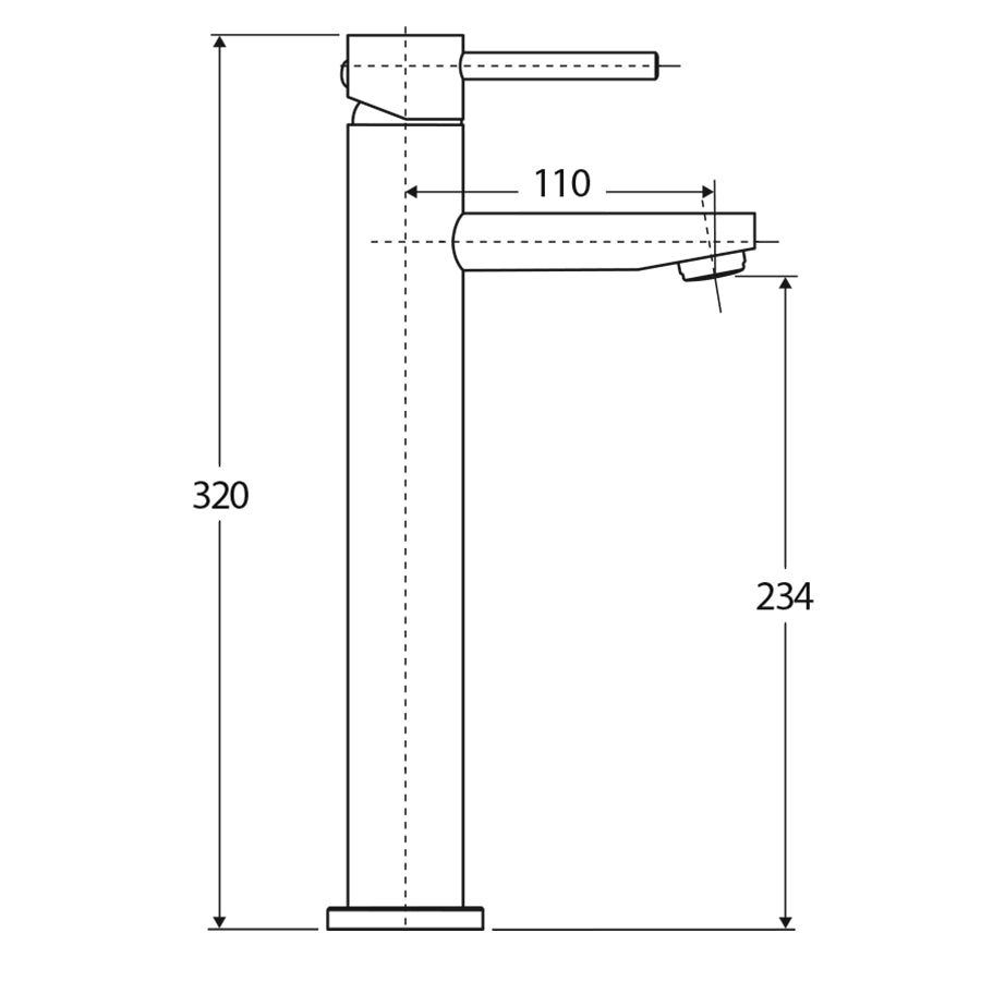 Fienza Ovalie Tall Basin Mixer