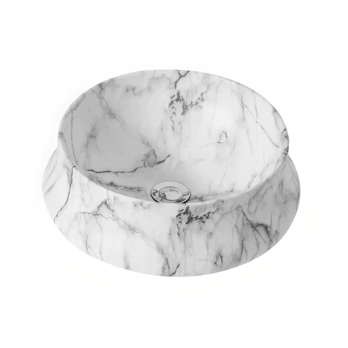Fine Ceramic Basin 400mm: A Sleek and Elegant Ceramic Basin-Matte White Carrara-PA4040CRA