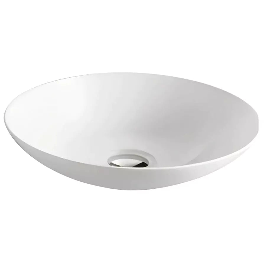 Fine Ceramic Basin: Ultra Slim 405mm-Gloss White-PA4040