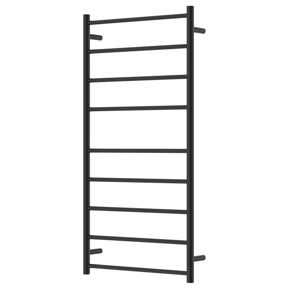 Fienza Isabella Heated Towel Rail, 600 x 1200mm, Matte Black