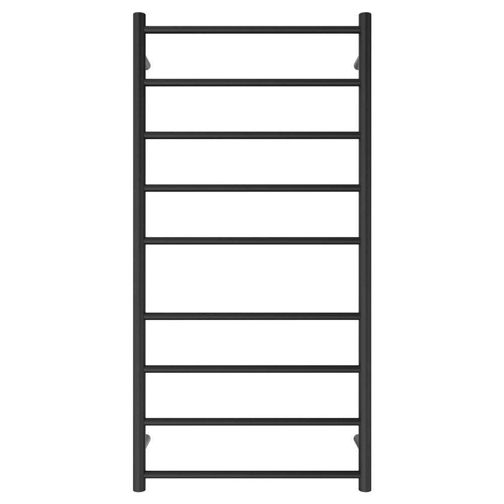 Fienza Isabella Heated Towel Rail, 600 x 1200mm, Matte Black