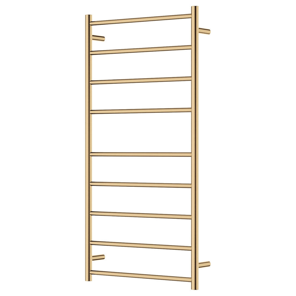 Fienza Isabella Heated Towel Rail, 600 x 1200mm, Urban Brass