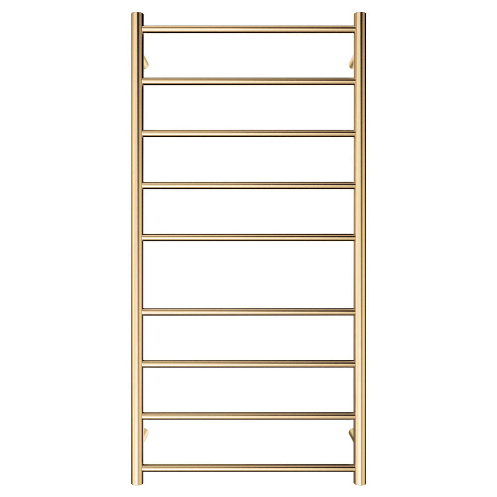 Fienza Isabella Heated Towel Rail, 600 x 1200mm, Urban Brass