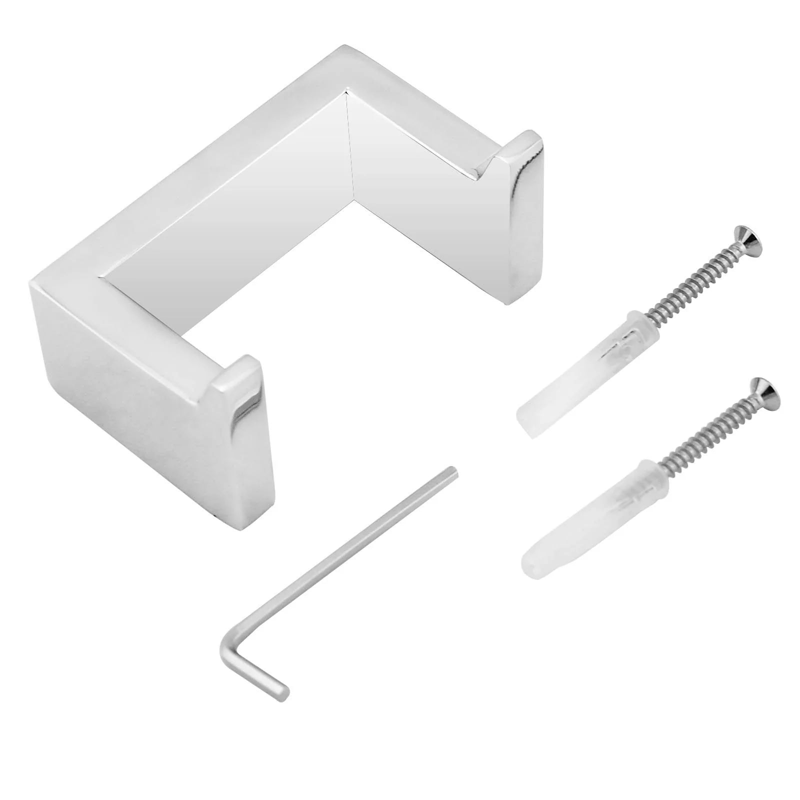 Ivano Series Robe Hook: Sleek, Durable, Modern Bathroom Accessory-Chrome-CH6407-TR, 3