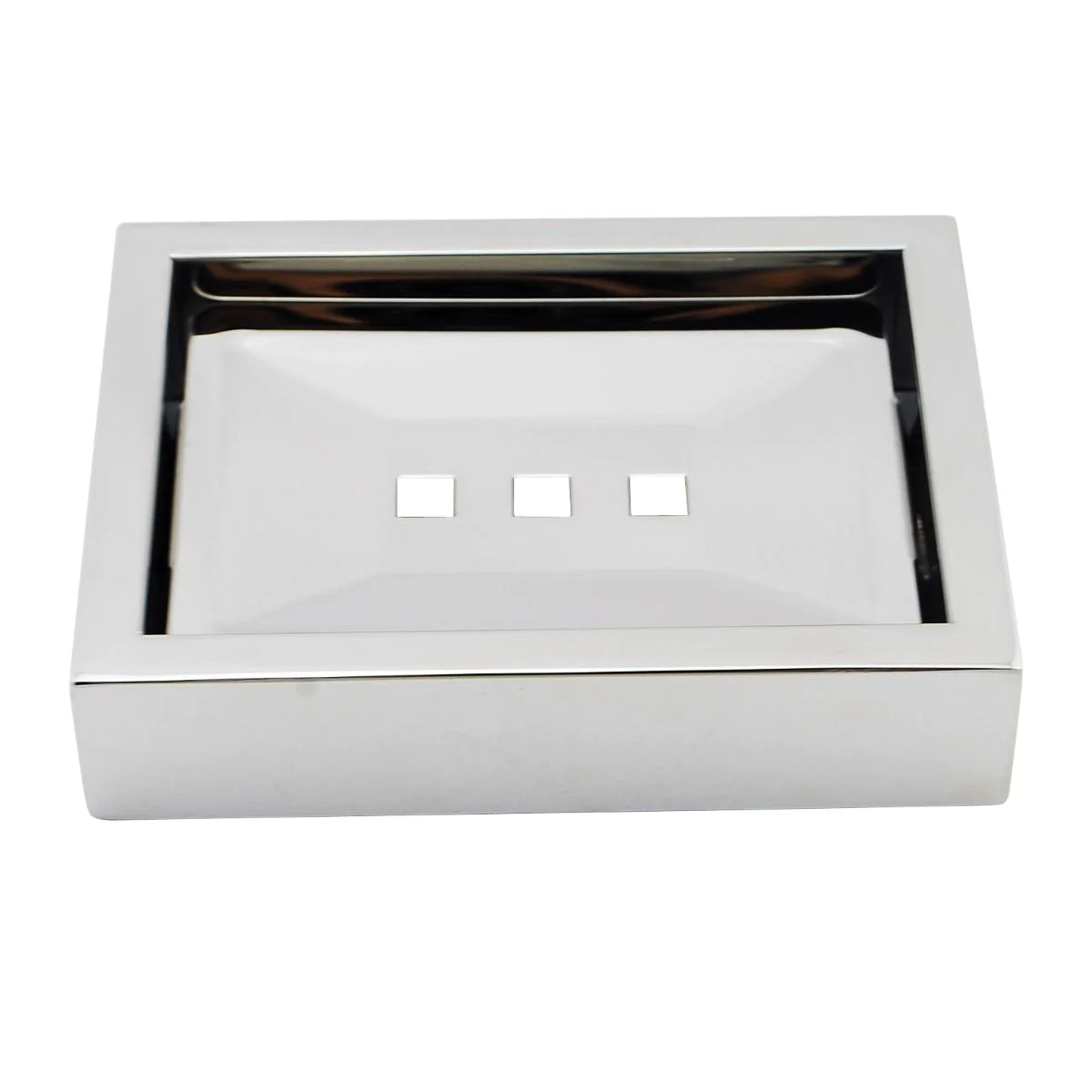 Ivano Soap Dish Holder: Elegant Accessory for Organized Bathroom Essentials-Chrome-CH6406-TR