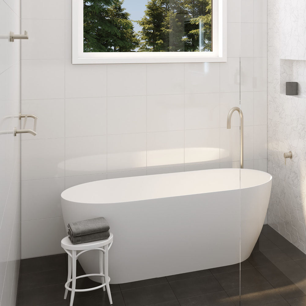 Fienza Kaya Double Towel Rail, 900mm, Brushed Nickel