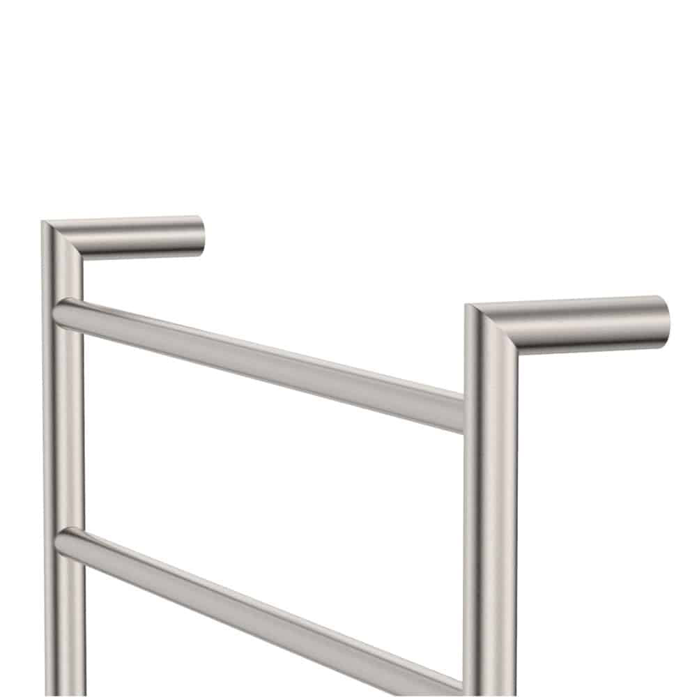 Fienza Kaya Heated Towel Rail, 600 x 800mm, Brushed Nickel
