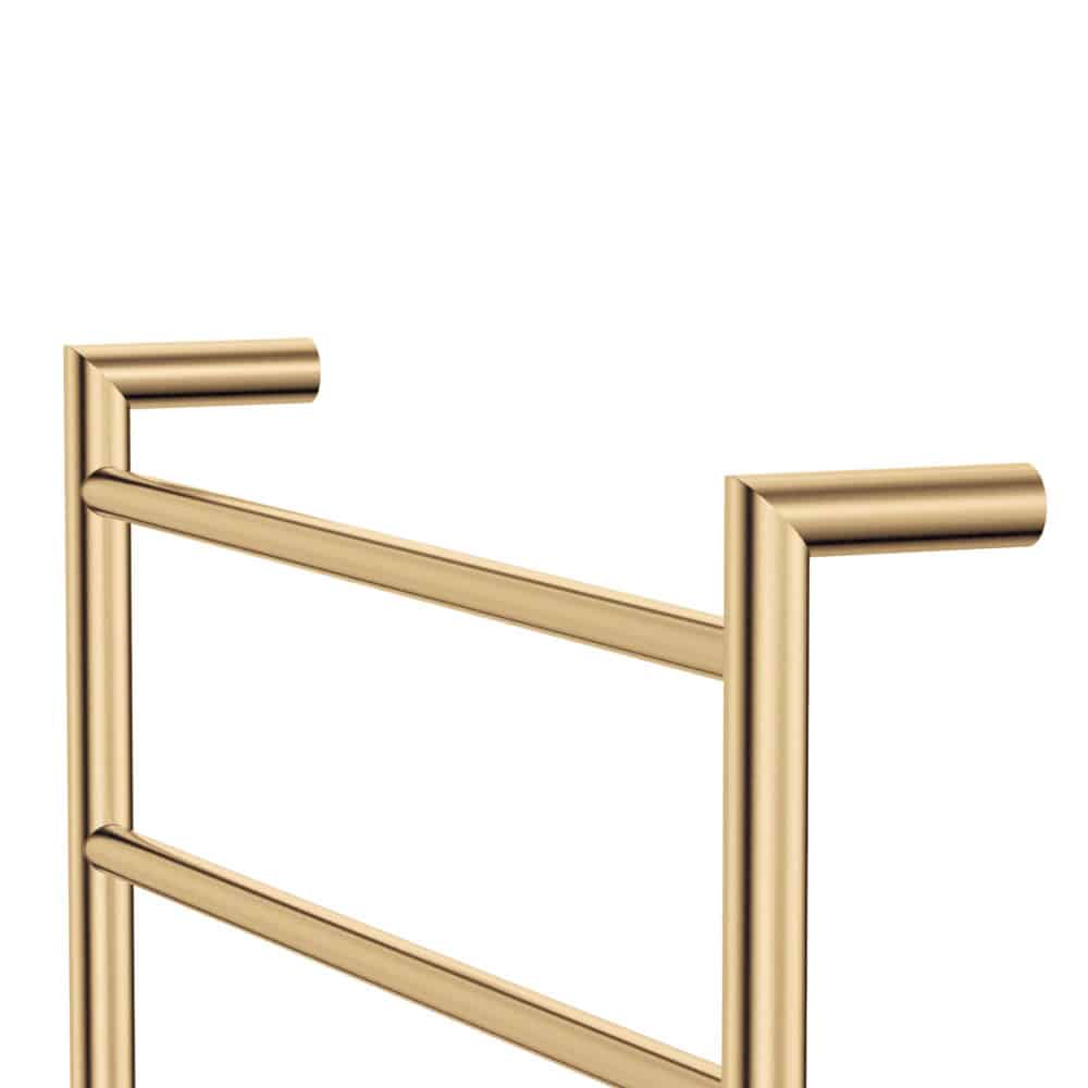 Fienza Kaya Heated Towel Rail, 600 x 800mm, Urban Brass