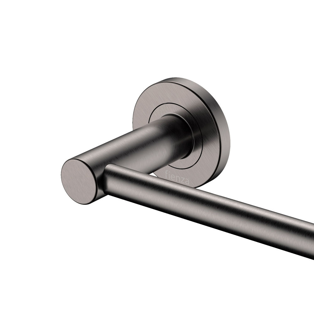 Fienza Kaya Single Towel Rail, 900mm, Gun Metal