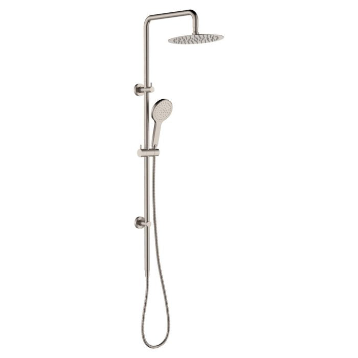 Fienza Kaya Twin Shower, Brushed Nickel