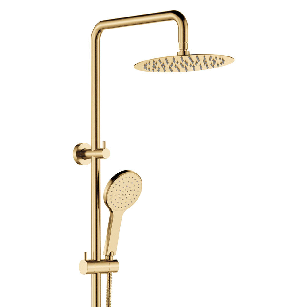 Fienza Kaya Twin Shower, Urban Brass