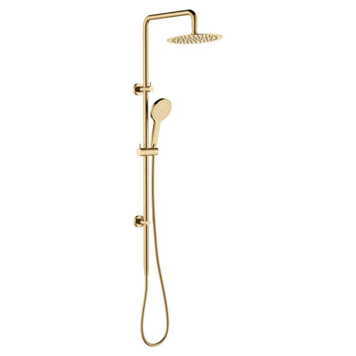 Fienza Kaya Twin Shower, Urban Brass