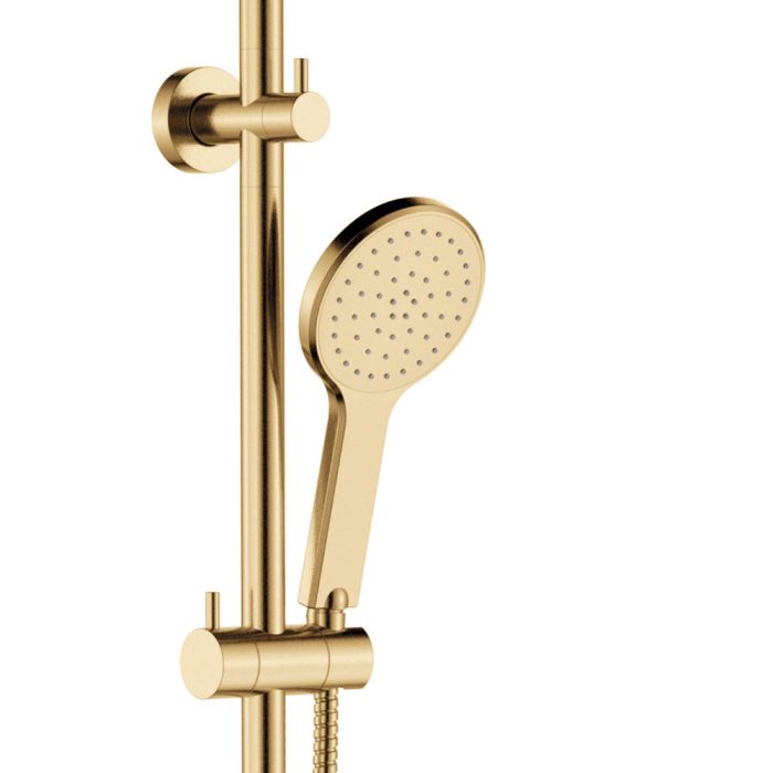 Fienza Kaya Twin Shower, Urban Brass