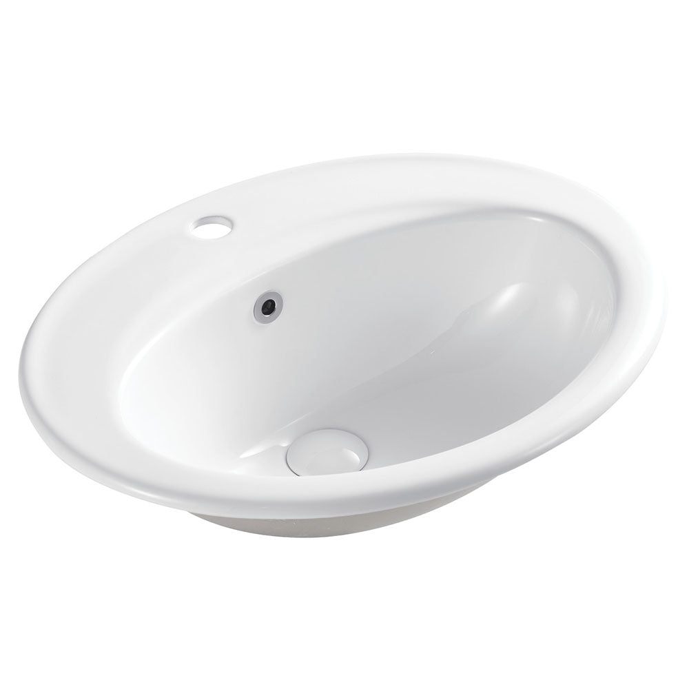 Fienza Lacy Fully-Inset Basin, 1 Tap Hole