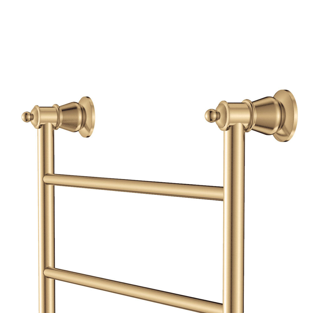 Fienza Lillian Heated Towel Rail, 600 x 1200mm, Urban Brass