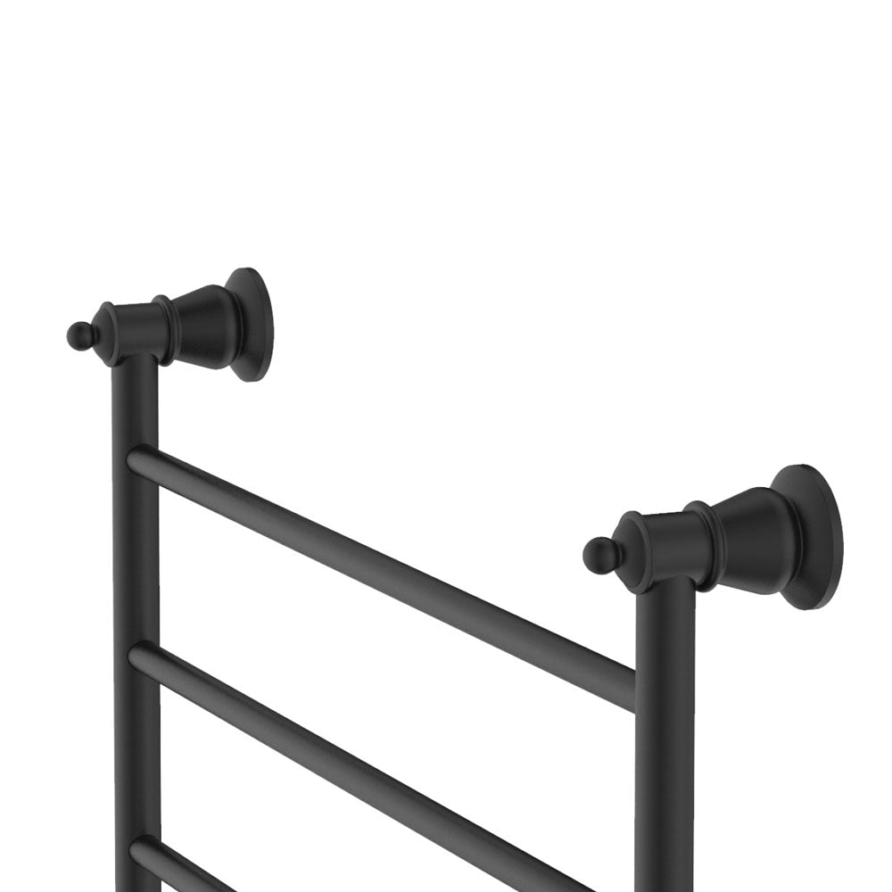 Fienza Lillian Heated Towel Rail, 600 x 450mm, Matte Black