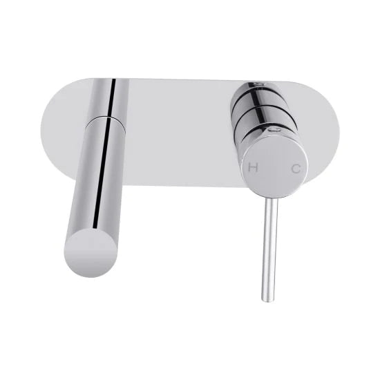 Lucid Pin Round wall mixer with spout for bathtubs and basins in Color Up design, with an extension part-CH0143-2-EX.BM