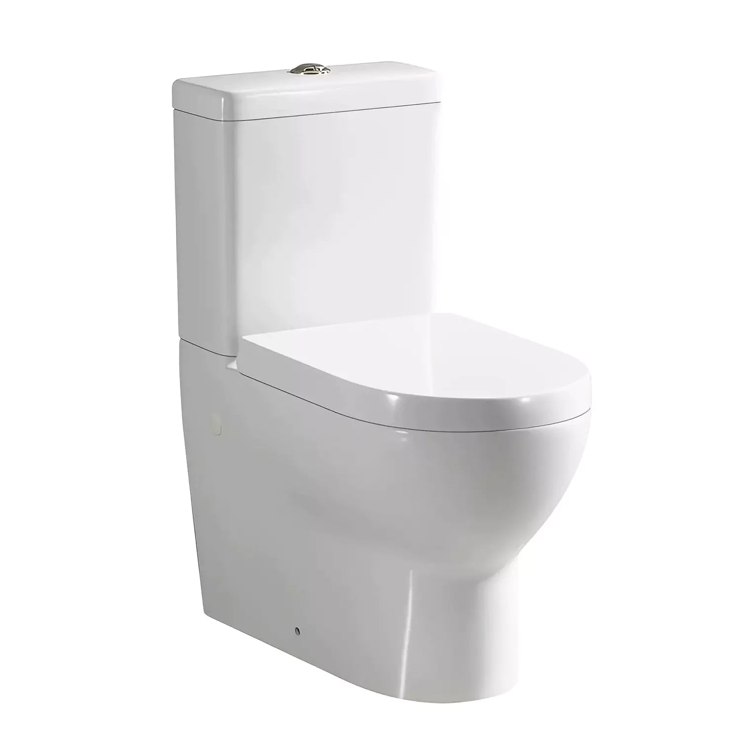Mercury BTW Toilet Suite: Sleek Toilet Fixture-Gloss White-KDK014C/KDK014P