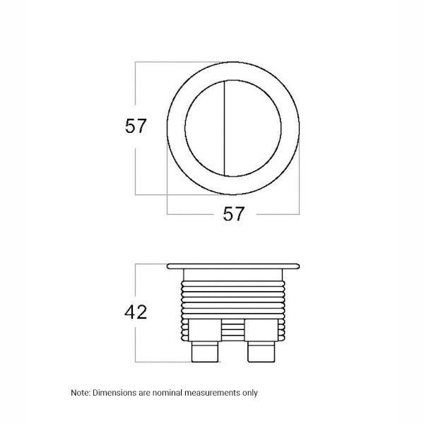 PB-RMW Press Button - Sleek Design, Versatile Control for Modern Living, size