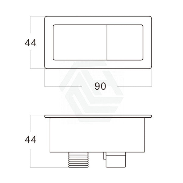 PB-SBN Press Button: Device Control with a Single Press, size