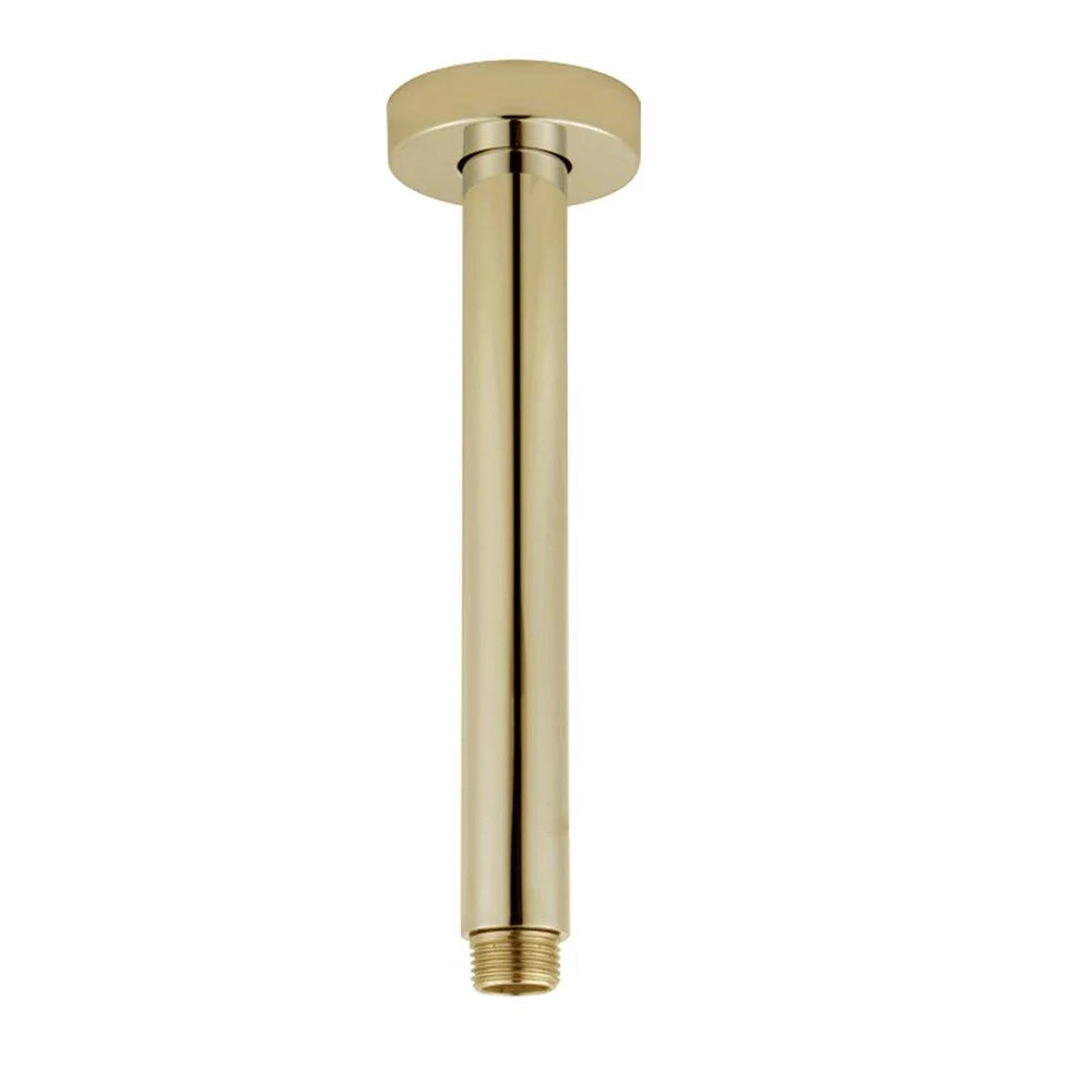 Pentro Round Ceiling Shower Arm: Modern Sleek And Stylish-200mm-Brushed Yellow Gold