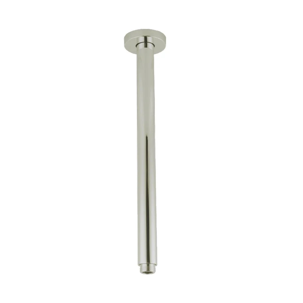 Pentro Round Ceiling Shower Arm: Modern Sleek And Stylish-400mm-Brushed Nickel