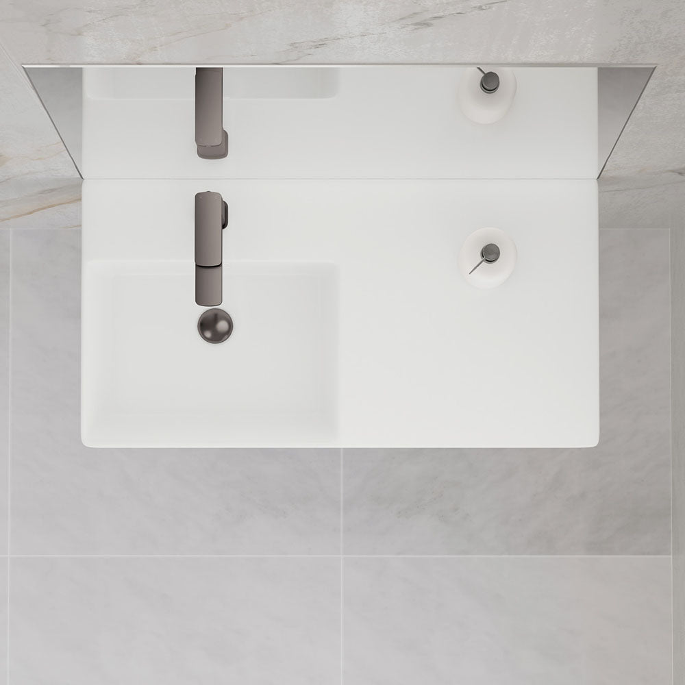 Fienza Petra 800 Left-Hand Wall Basin