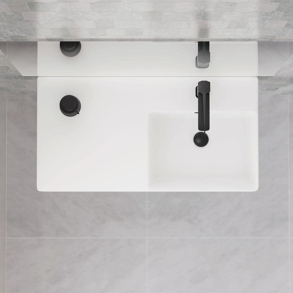 Fienza Petra 800 Right-Hand Wall Basin