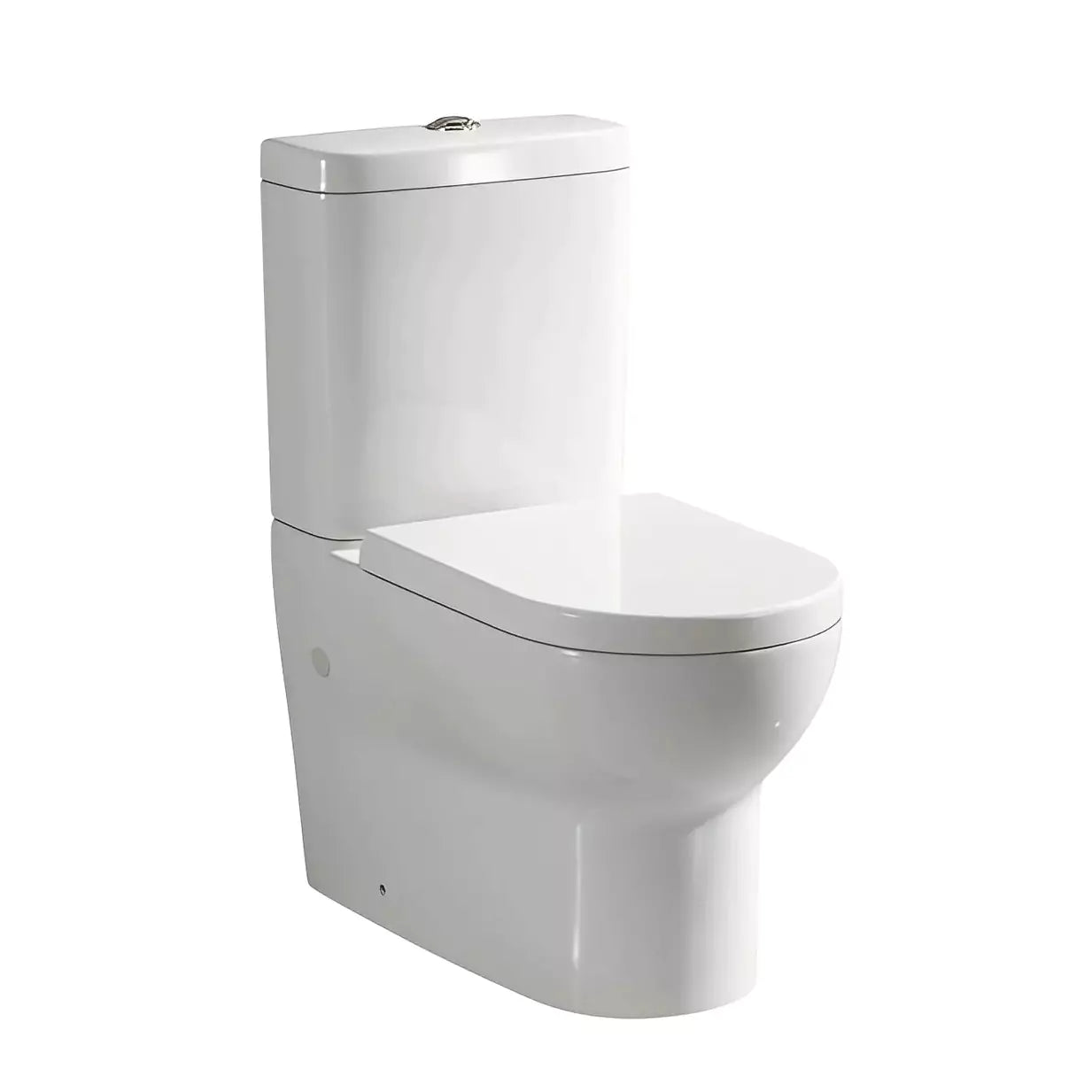 Polo Back To Wall Toilet Suite: Modern, Space-Saving Design-Gloss White-KDK005C/KDK005P